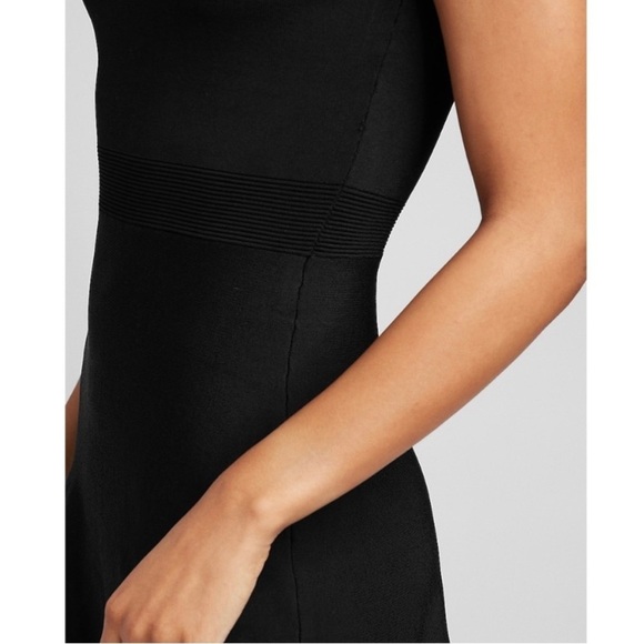 Express Black Sleeveless Fit And Flare Sweater Dress- NWT - Picture 5 of 15